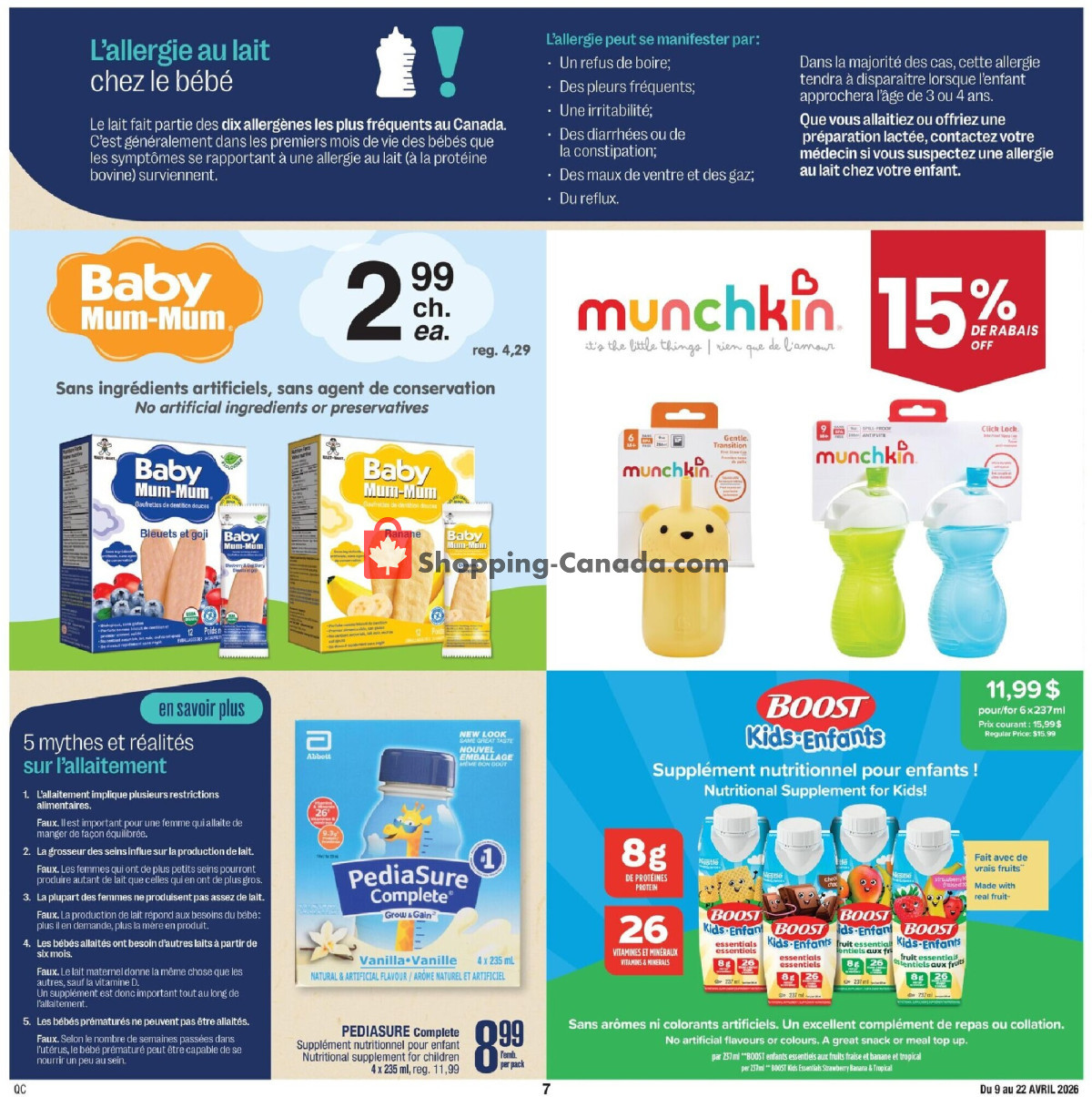 Jean Coutu Pharmacy flyer from Thursday April 9, 2026 to Wednesday April 22, 2026 - page 14