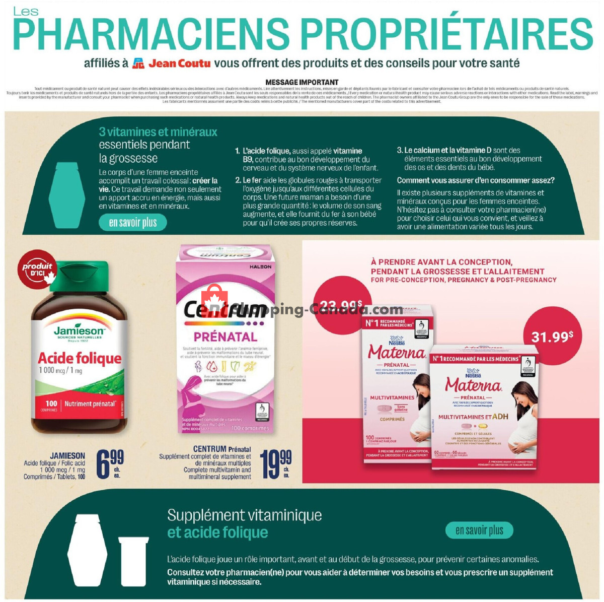 Jean Coutu Pharmacy flyer from Thursday April 9, 2026 to Wednesday April 22, 2026 - page 3