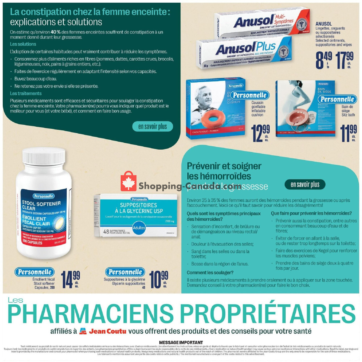 Jean Coutu Pharmacy flyer from Thursday April 9, 2026 to Wednesday April 22, 2026 - page 7