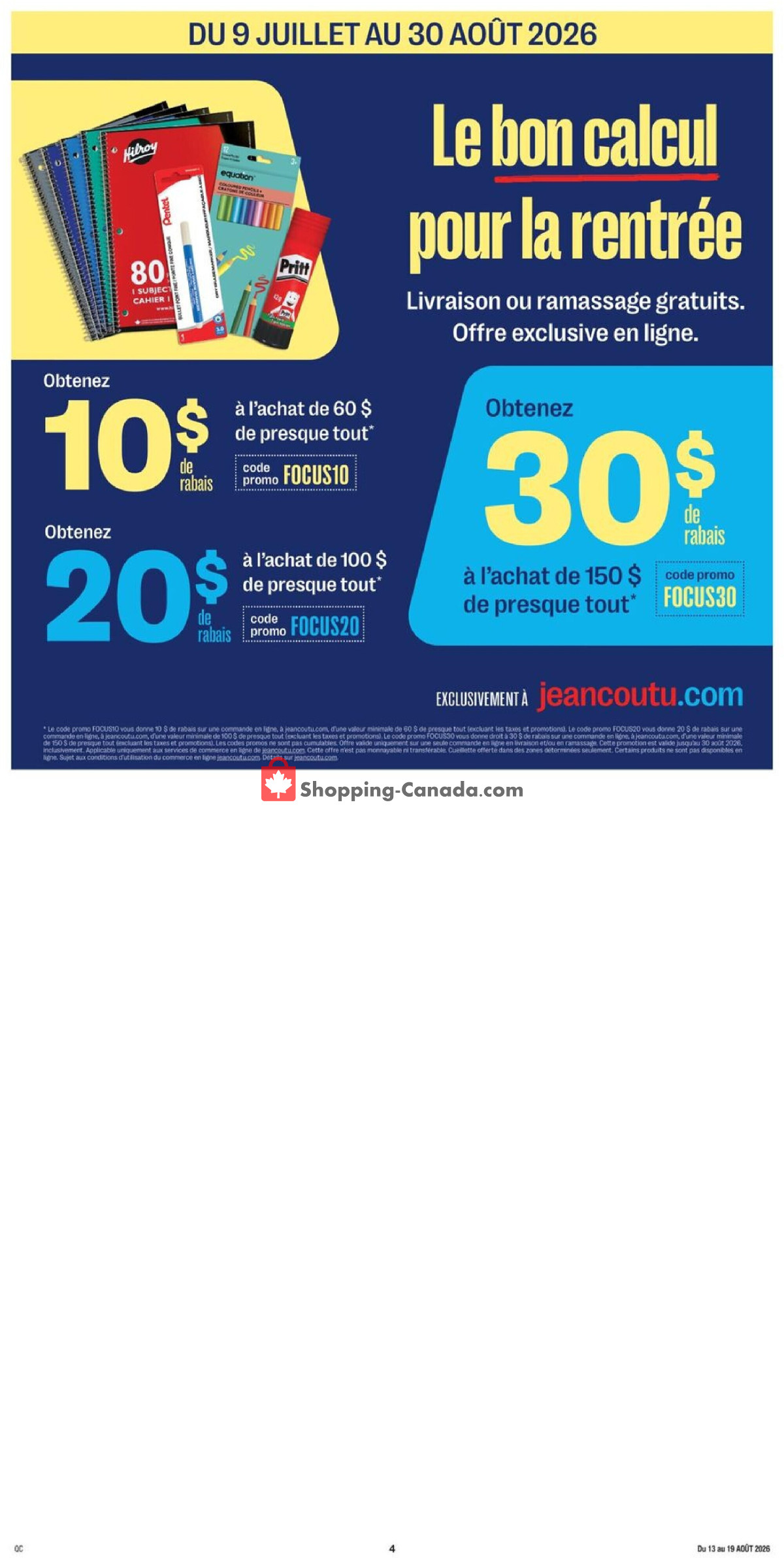 Jean Coutu Pharmacy flyer from Thursday August 13, 2026 to Wednesday August 19, 2026 - page 4