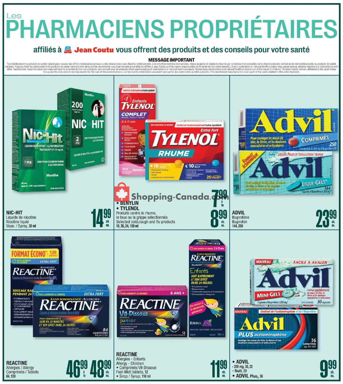 Jean Coutu Pharmacy flyer from Thursday August 27, 2026 to Wednesday September 9, 2026 - page 3