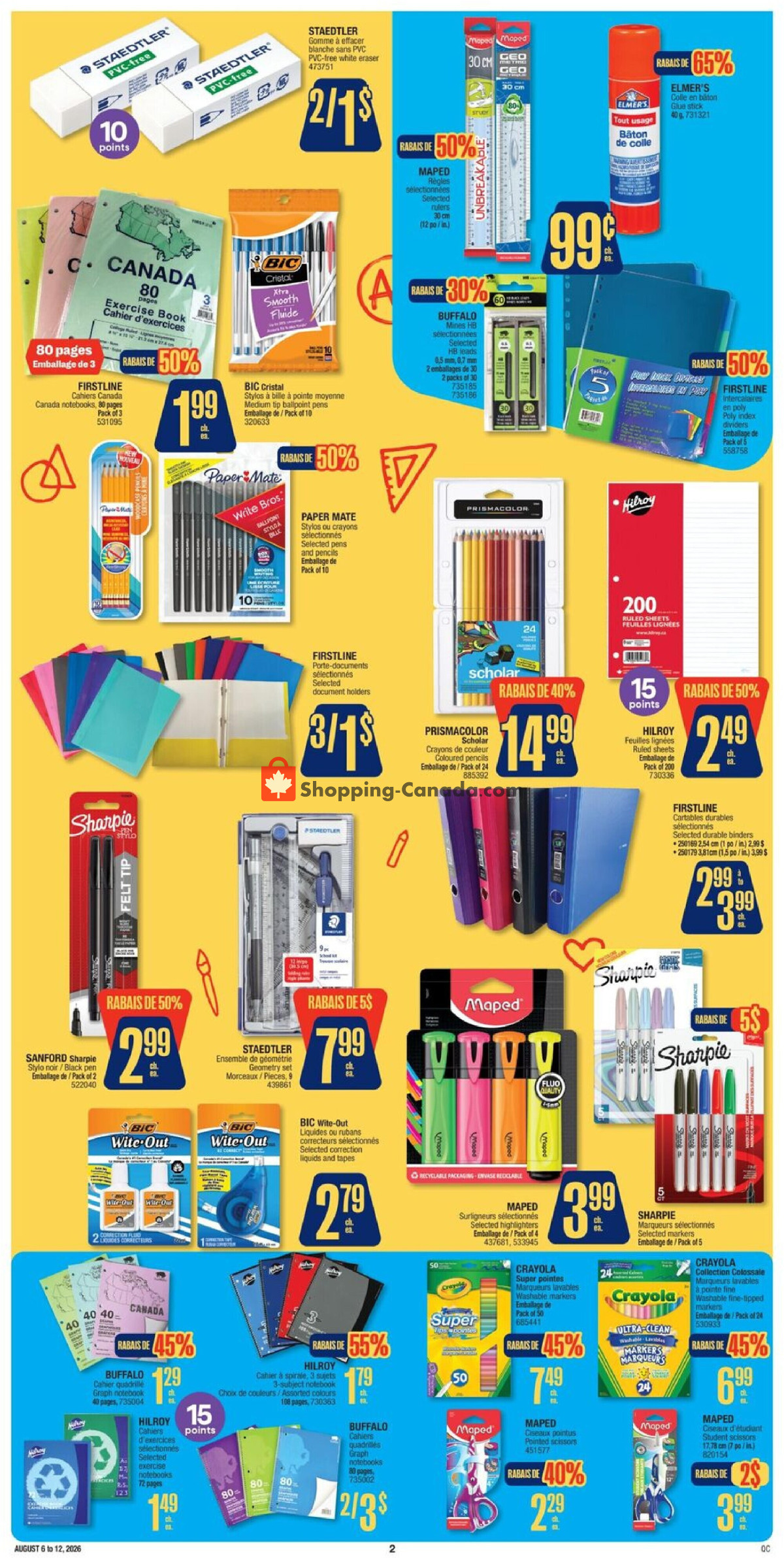 Jean Coutu Pharmacy flyer from Thursday August 6, 2026 to Wednesday August 12, 2026 - page 2