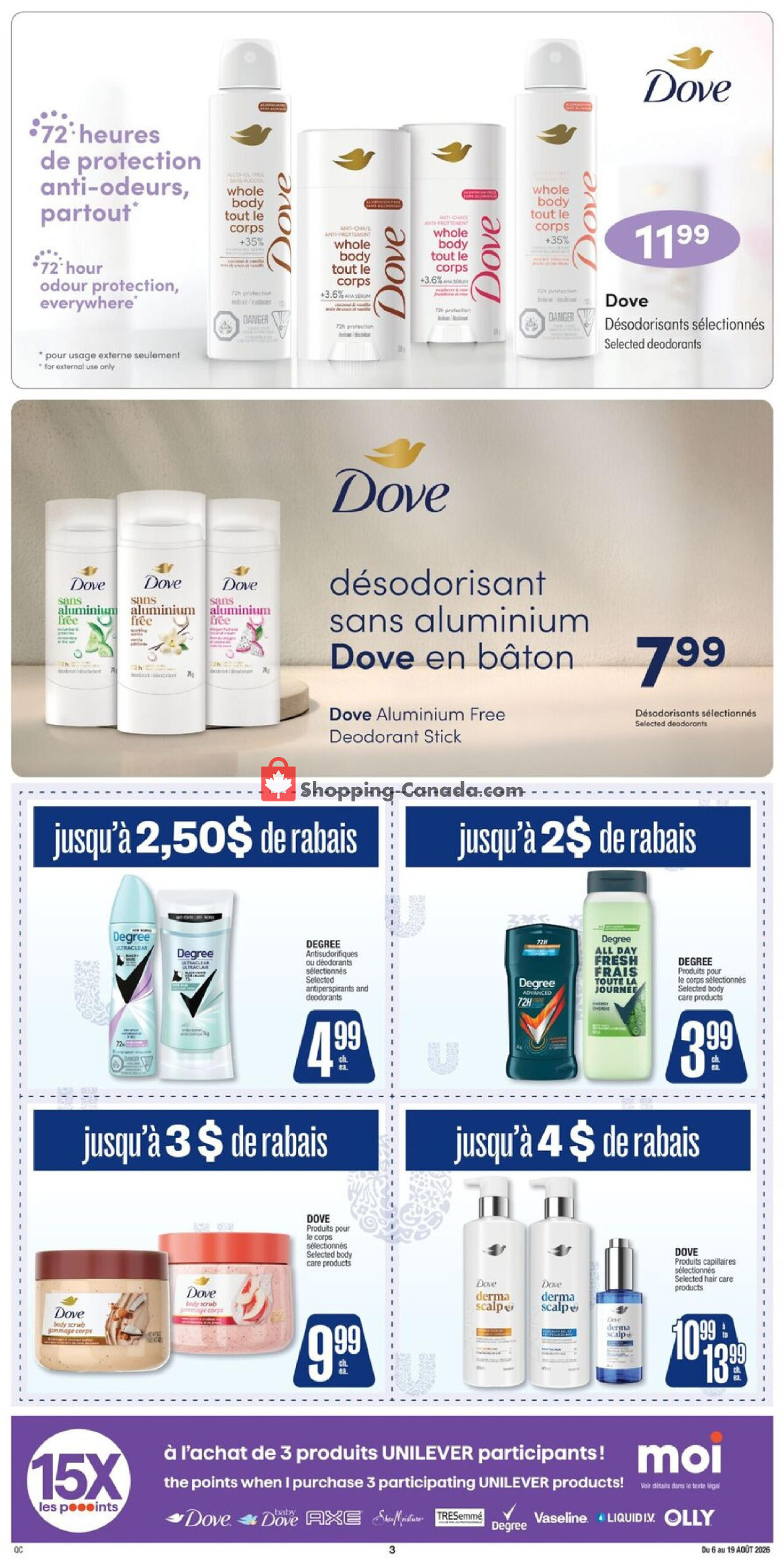 Jean Coutu Pharmacy flyer from Thursday August 6, 2026 to Wednesday August 19, 2026 - page 3
