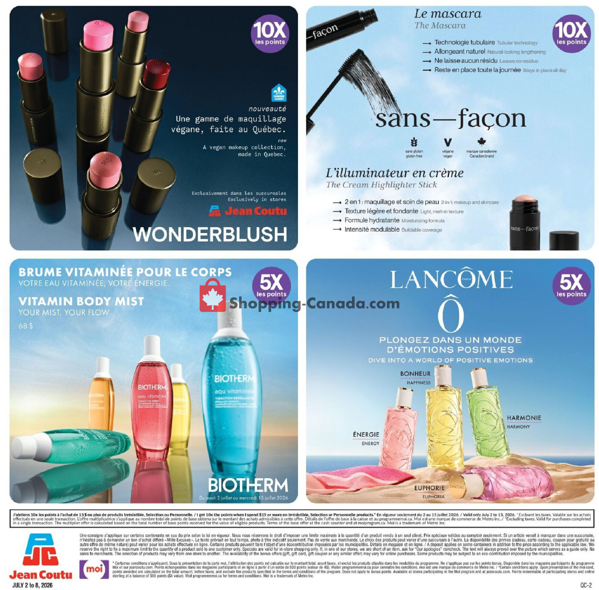 Jean Coutu Pharmacy flyer from Thursday July 2, 2026 to Wednesday July 8, 2026 - page 4