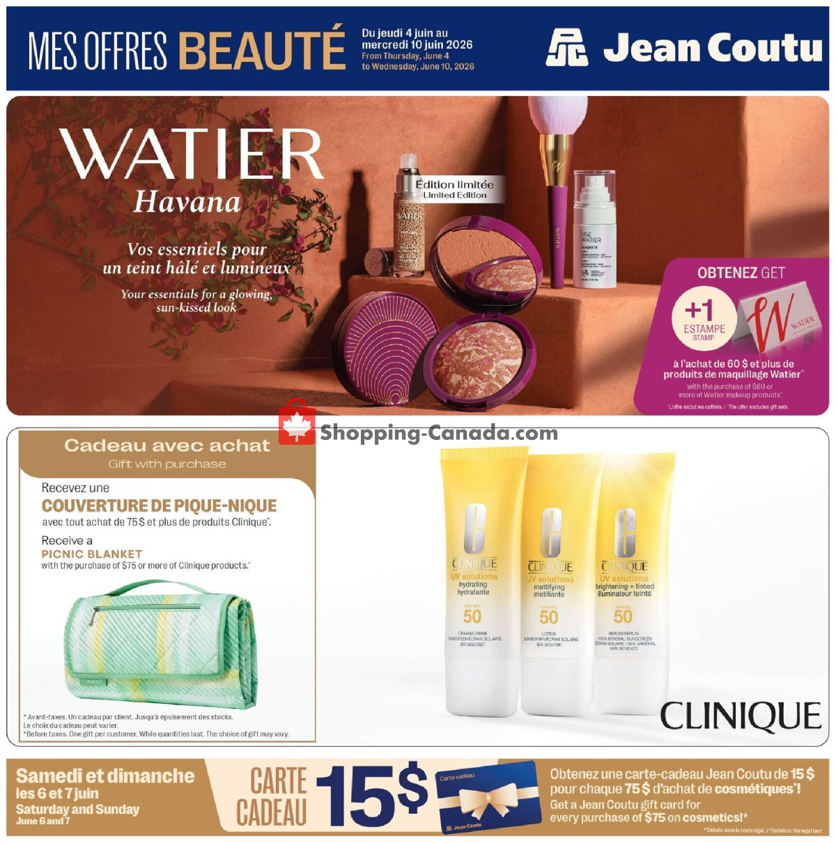 Jean Coutu Pharmacy flyer from Thursday June 4, 2026 to Wednesday June 10, 2026 - page 1