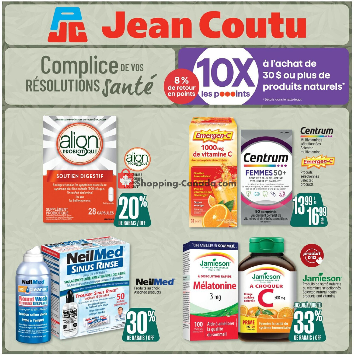 Jean Coutu Pharmacy flyer from Thursday May 7, 2026 to Wednesday May 13, 2026 - page 1