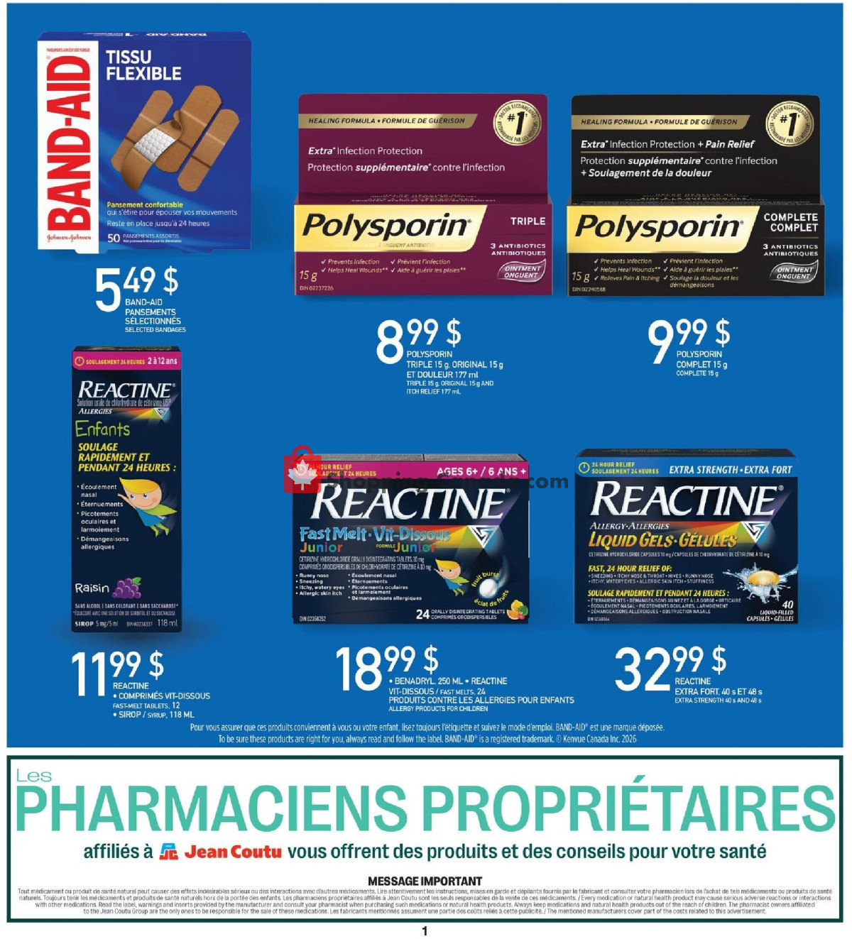 Jean Coutu Pharmacy flyer from Thursday October 8, 2026 to Wednesday October 14, 2026 - page 2