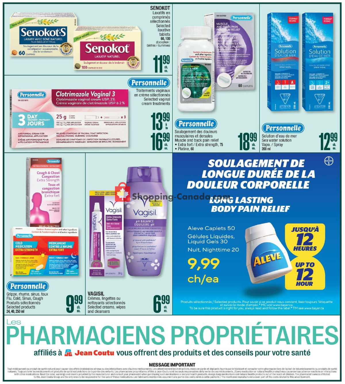 Jean Coutu Pharmacy flyer from Thursday October 8, 2026 to Wednesday October 14, 2026 - page 3
