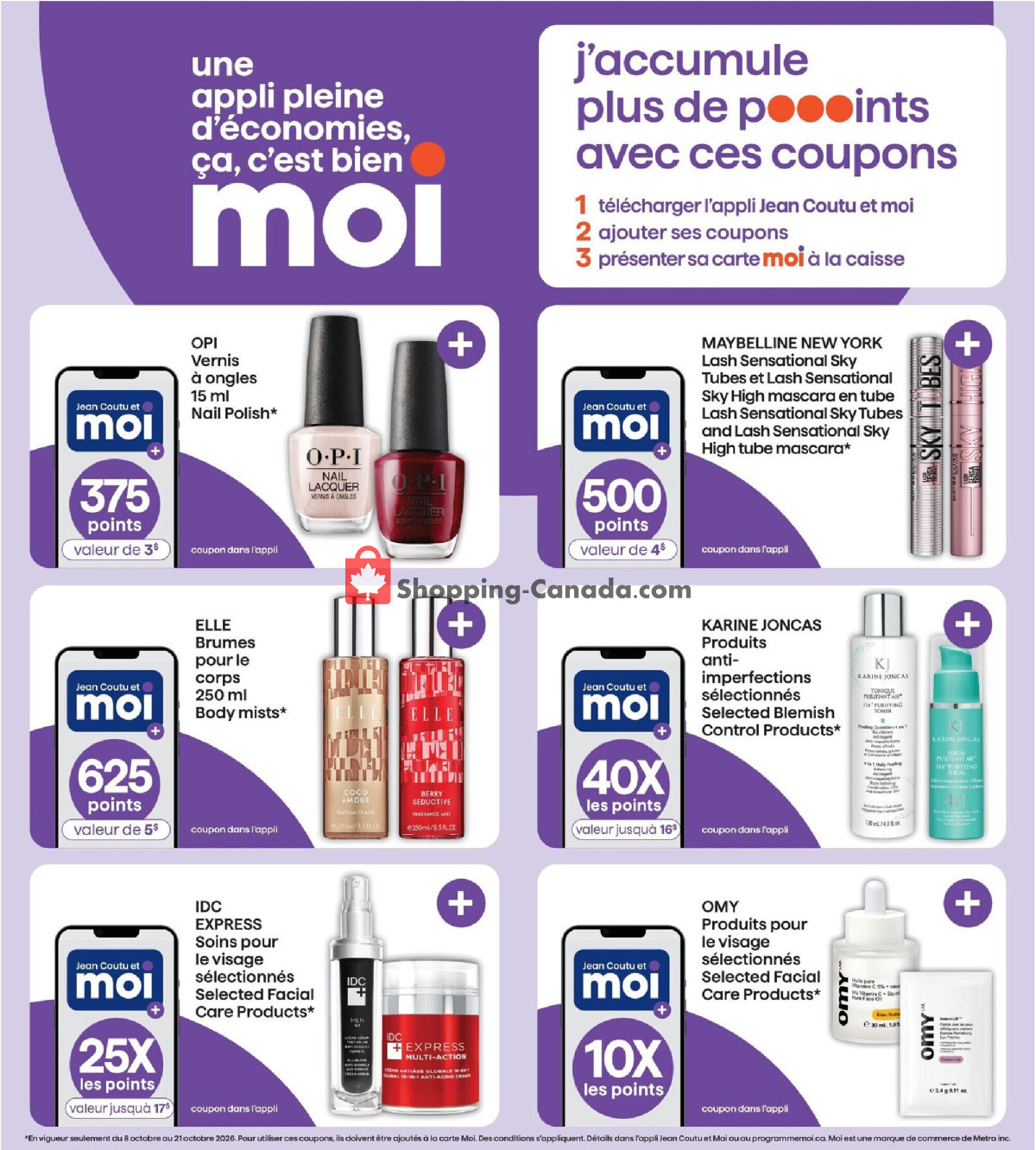 Jean Coutu Pharmacy flyer from Thursday October 8, 2026 to Wednesday October 21, 2026 - page 4
