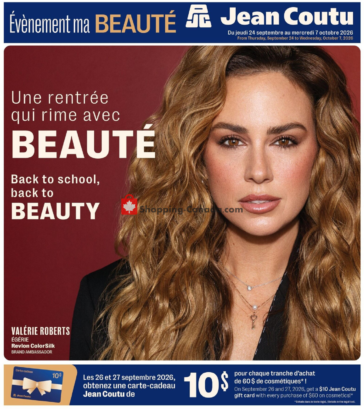 Jean Coutu Pharmacy flyer from Thursday September 24, 2026 to Wednesday October 7, 2026 - page 1