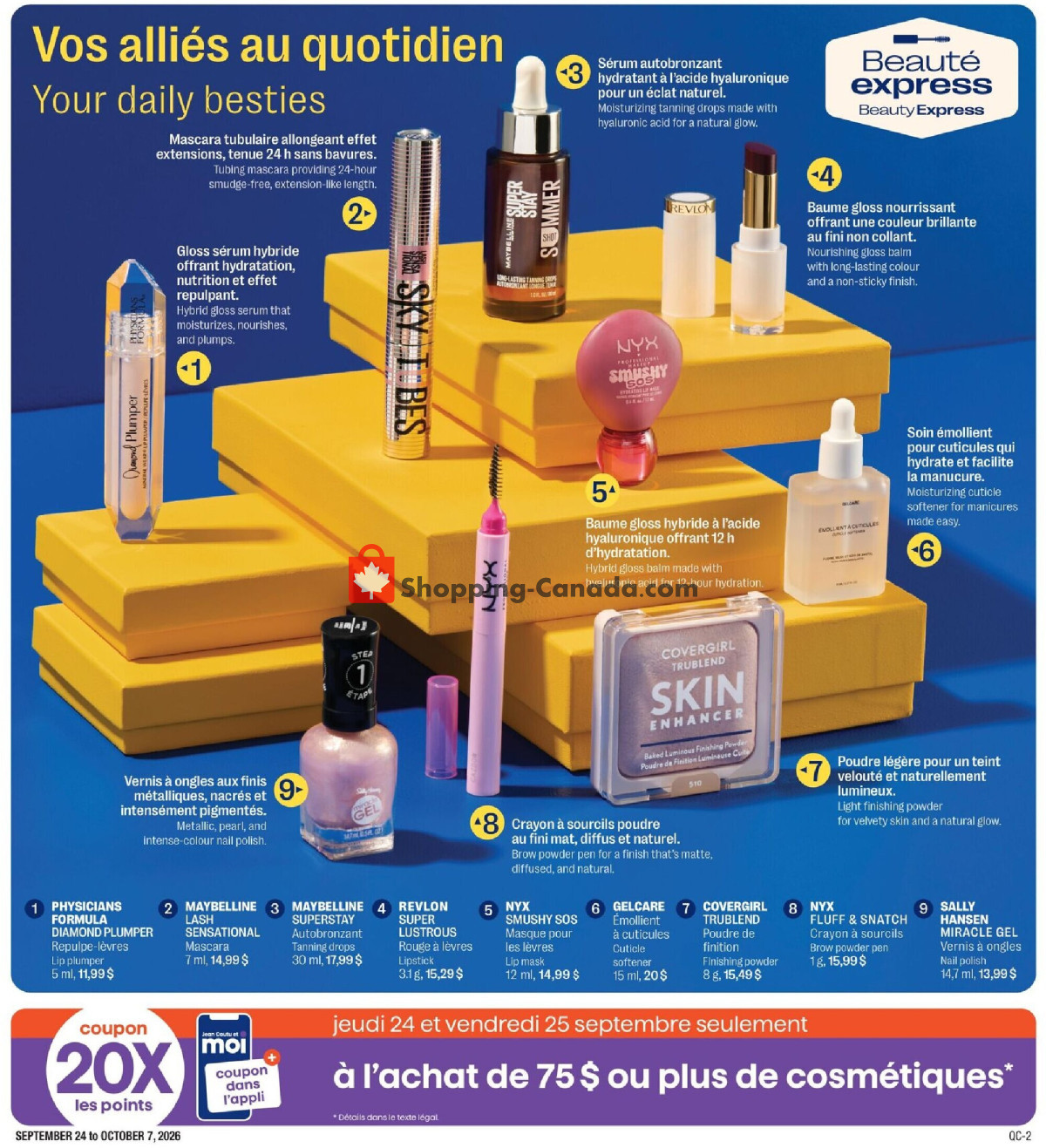 Jean Coutu Pharmacy flyer from Thursday September 24, 2026 to Wednesday October 7, 2026 - page 4
