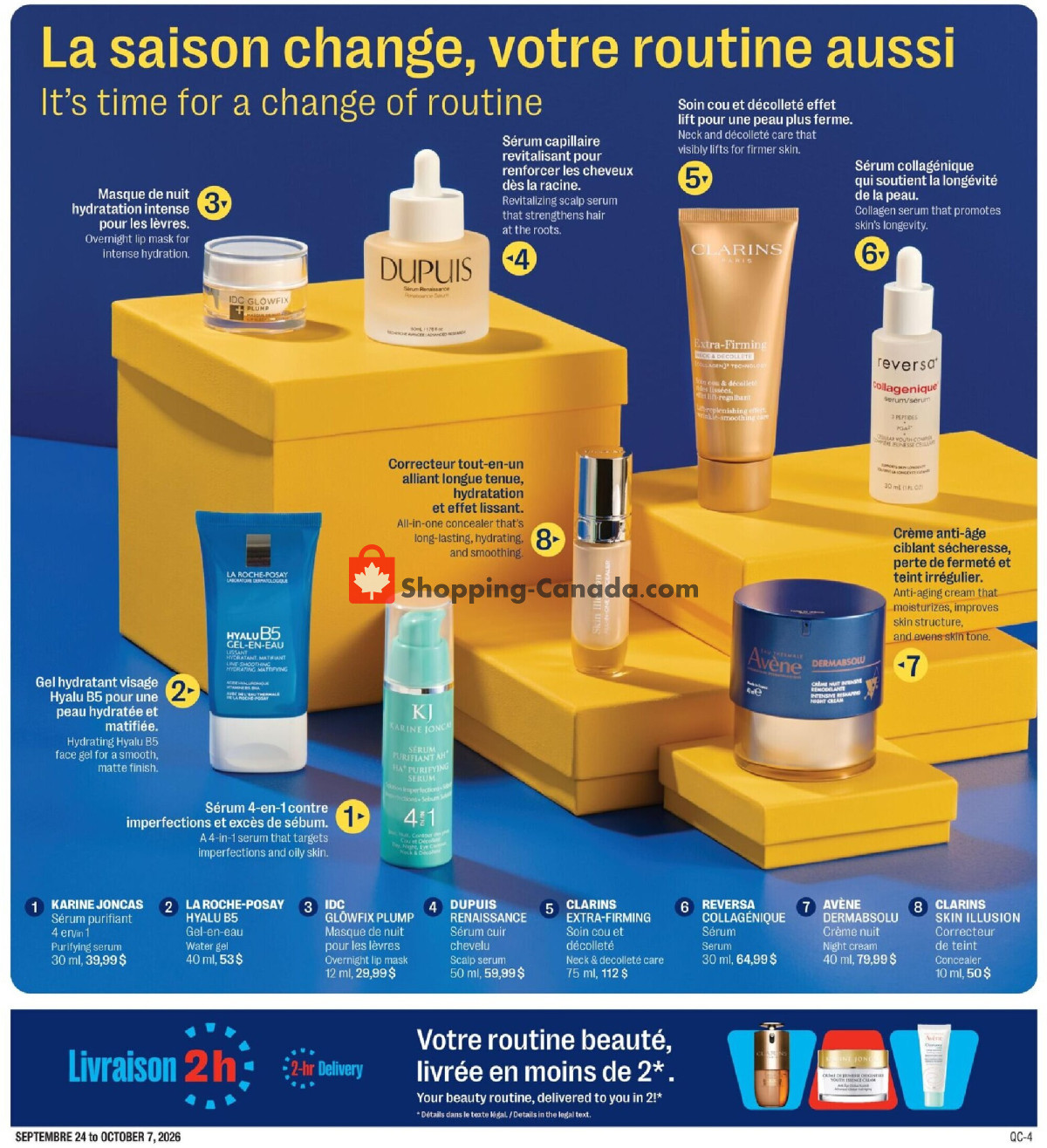 Jean Coutu Pharmacy flyer from Thursday September 24, 2026 to Wednesday October 7, 2026 - page 8