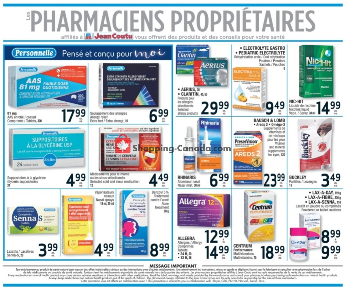 Jean Coutu Pharmacy flyer from Thursday January 19, 2023 to Wednesday January 25, 2023 - page 5