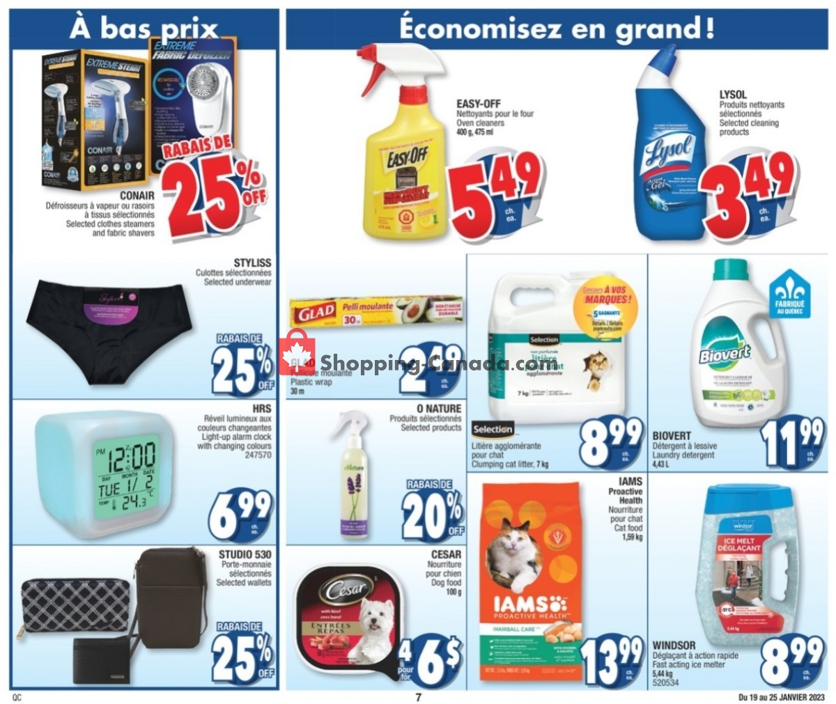 Jean Coutu Pharmacy flyer from Thursday January 19, 2023 to Wednesday January 25, 2023 - page 7