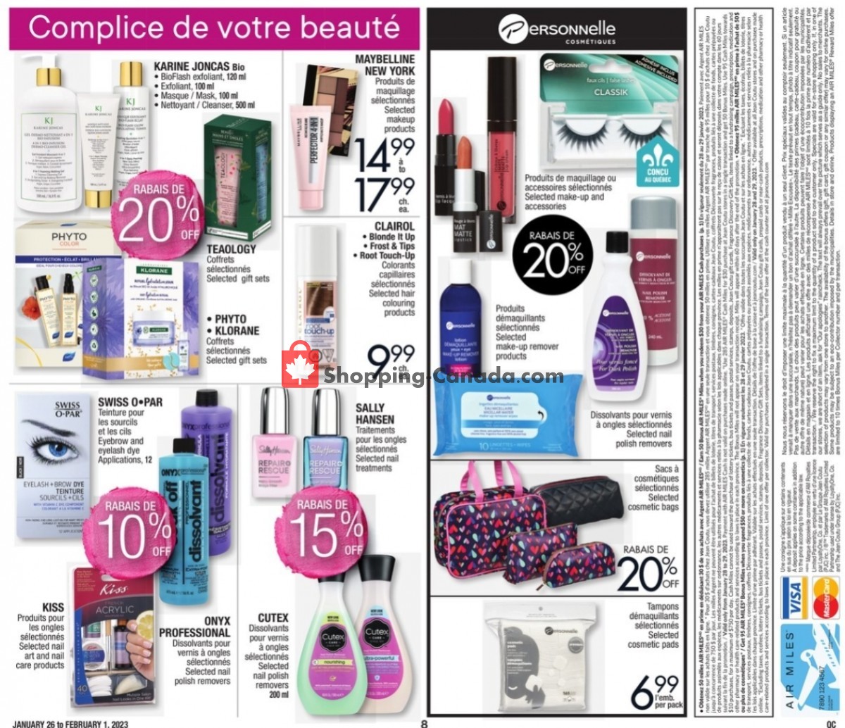 Jean Coutu Pharmacy flyer from Thursday January 26, 2023 to Wednesday February 1, 2023 - page 8