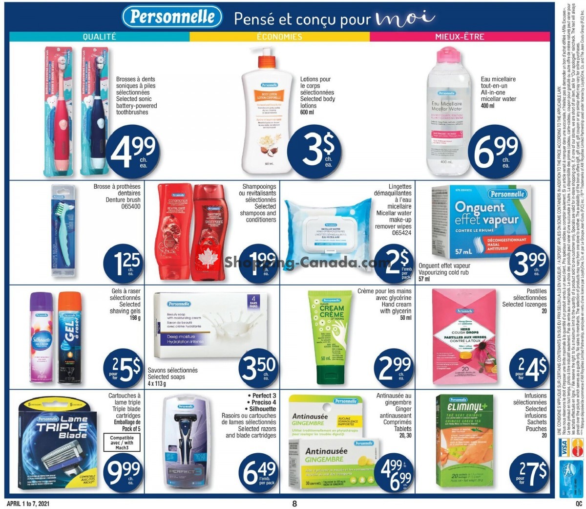 Jean Coutu Pharmacy flyer from Thursday April 1, 2021 to Wednesday April 7, 2021 - page 8
