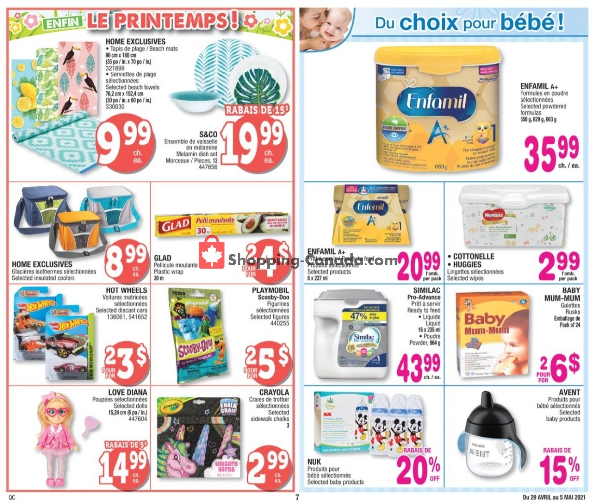 Jean Coutu Pharmacy flyer from Thursday April 29, 2021 to Wednesday May 5, 2021 - page 7