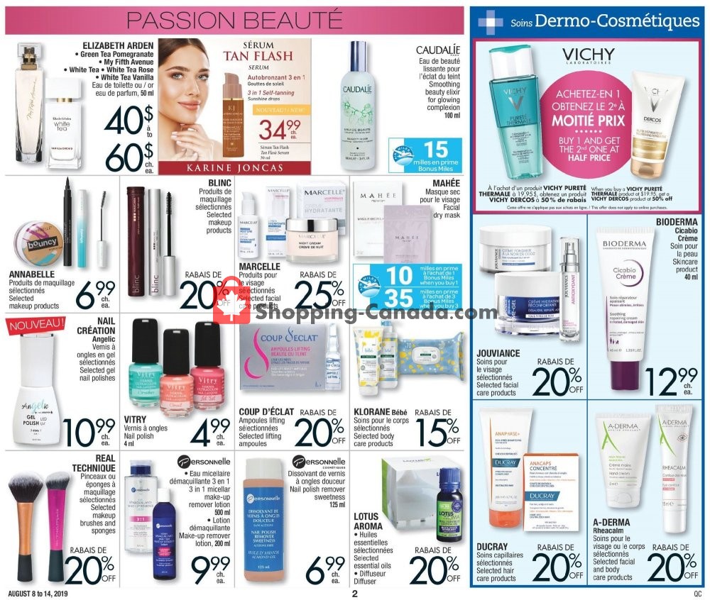 Jean Coutu Pharmacy flyer from Thursday August 8, 2019 to Wednesday August 14, 2019 - page 2
