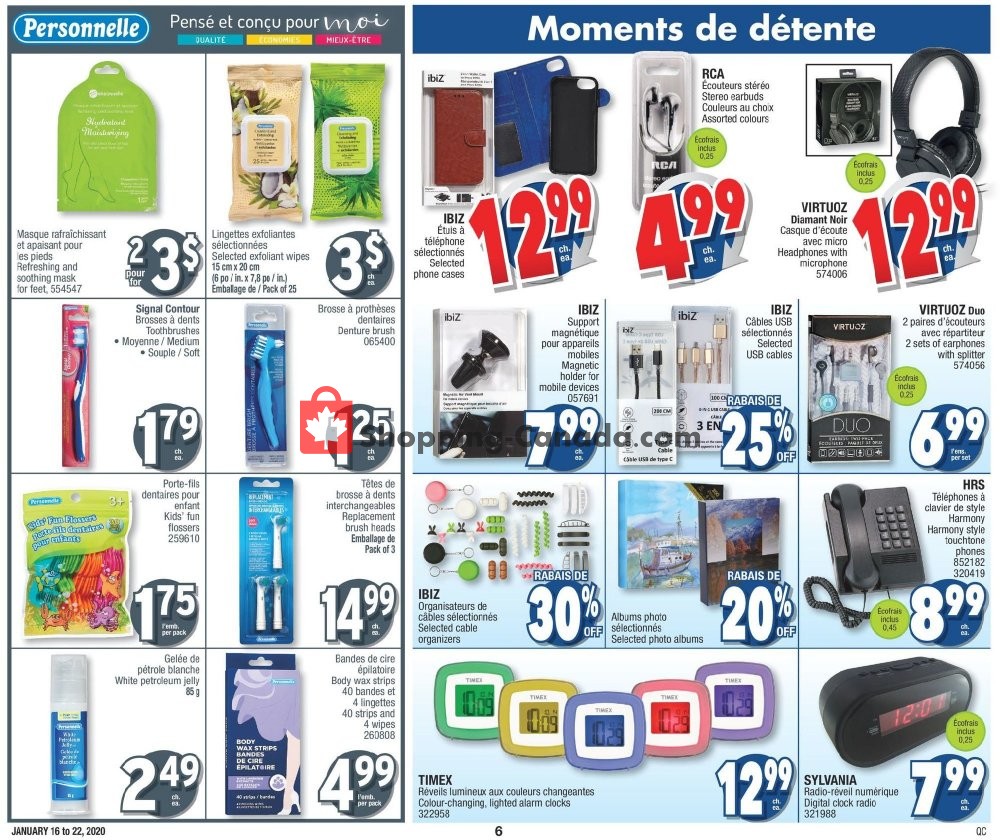 Jean Coutu Pharmacy flyer from Thursday January 16, 2020 to Wednesday January 22, 2020 - page 6
