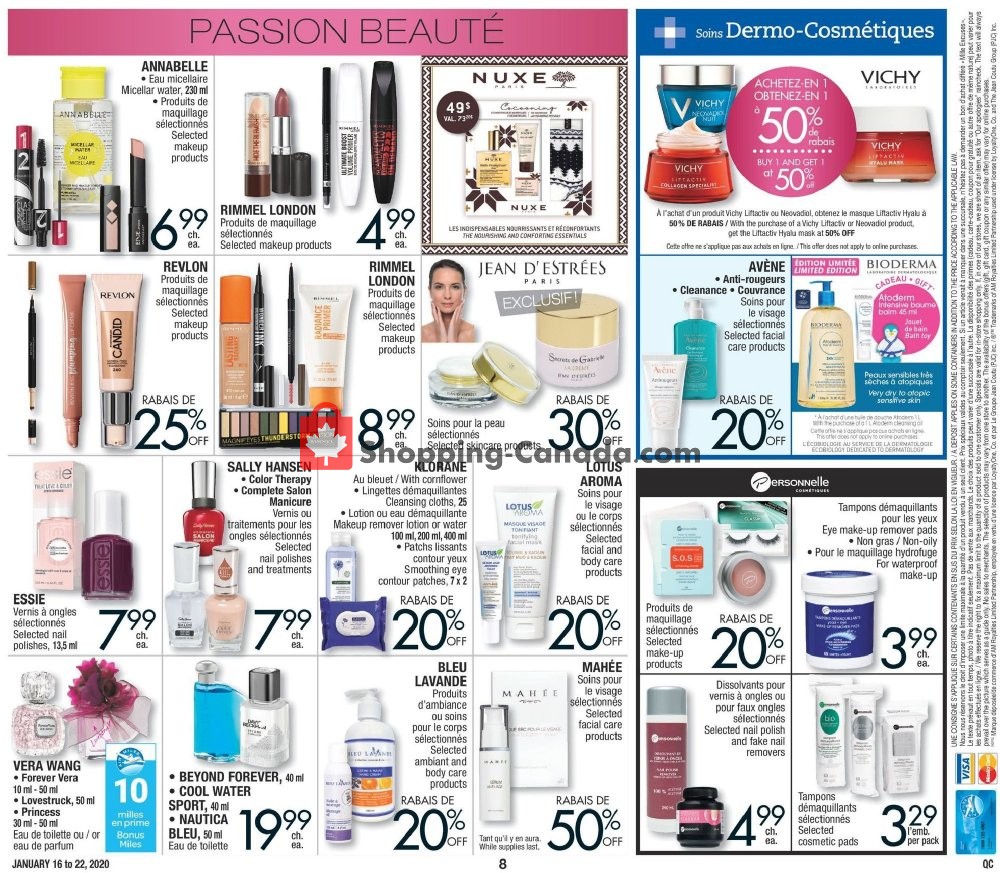 Jean Coutu Pharmacy flyer from Thursday January 16, 2020 to Wednesday January 22, 2020 - page 8