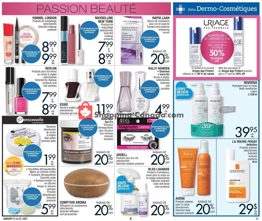 Jean Coutu Pharmacy flyer from Thursday January 21, 2021 to Wednesday January 27, 2021 - page 2