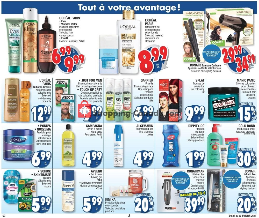 Jean Coutu Pharmacy flyer from Thursday January 21, 2021 to Wednesday January 27, 2021 - page 3
