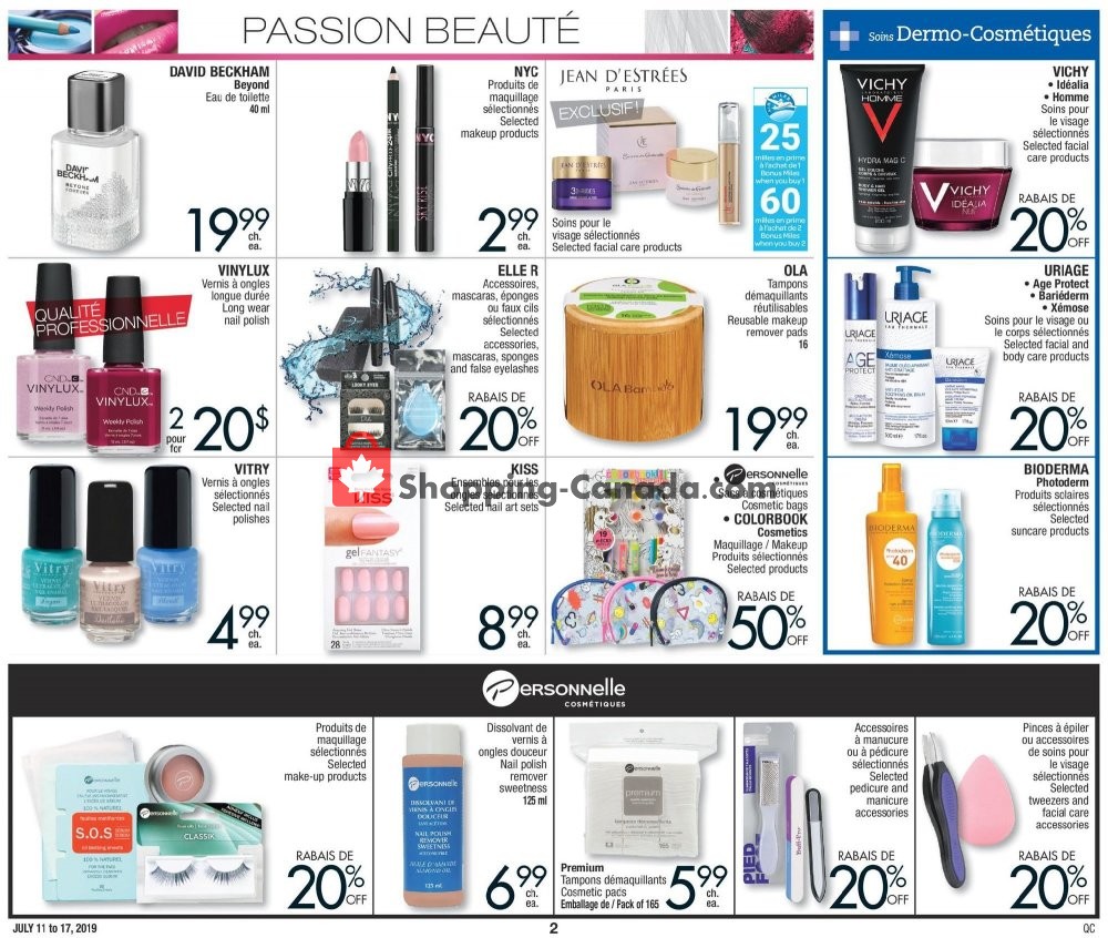 Jean Coutu Pharmacy flyer from Thursday July 11, 2019 to Wednesday July 17, 2019 - page 2
