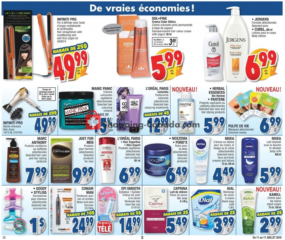 Jean Coutu Pharmacy flyer from Thursday July 11, 2019 to Wednesday July 17, 2019 - page 3