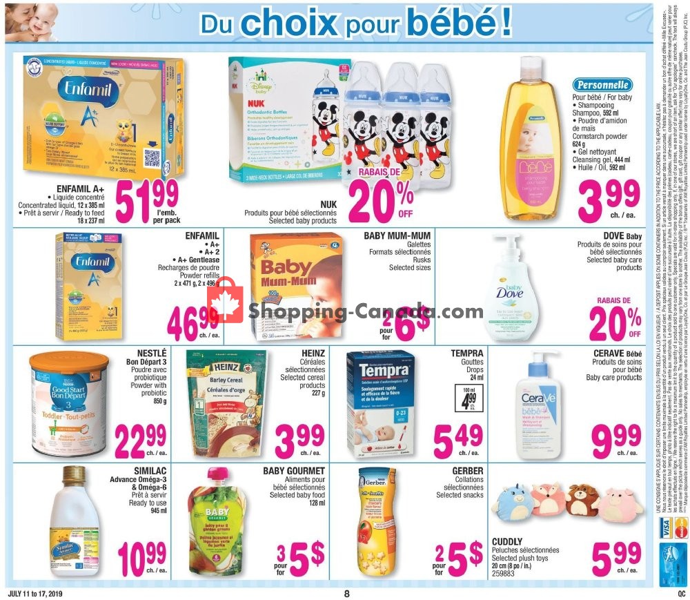 Jean Coutu Pharmacy flyer from Thursday July 11, 2019 to Wednesday July 17, 2019 - page 8