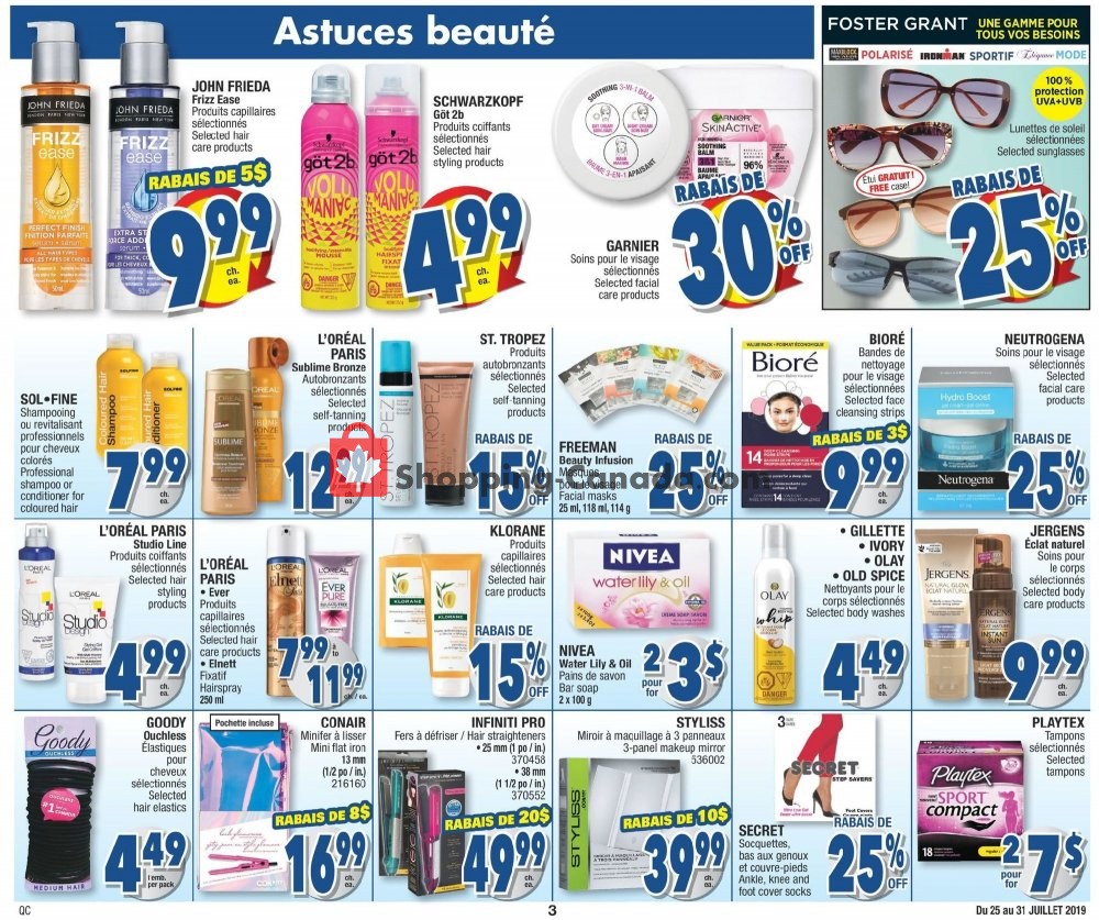 Jean Coutu Pharmacy flyer from Thursday July 25, 2019 to Wednesday July 31, 2019 - page 3