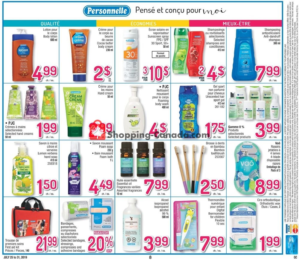 Jean Coutu Pharmacy flyer from Thursday July 25, 2019 to Wednesday July 31, 2019 - page 8