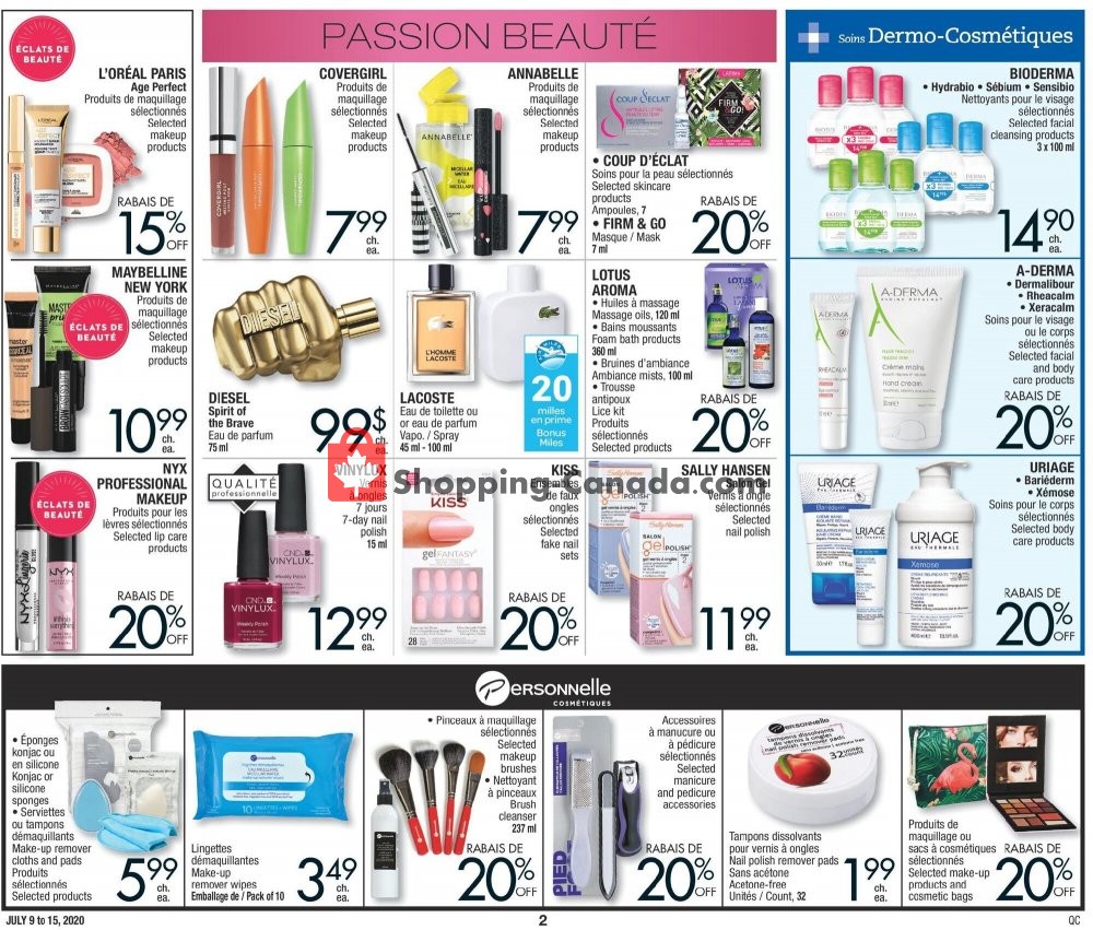 Jean Coutu Pharmacy flyer from Thursday July 9, 2020 to Wednesday July 15, 2020 - page 2