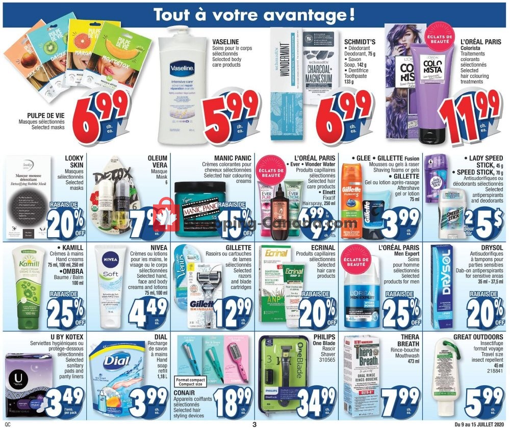 Jean Coutu Pharmacy flyer from Thursday July 9, 2020 to Wednesday July 15, 2020 - page 3