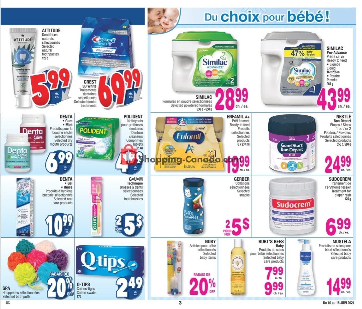 Jean Coutu Pharmacy flyer from Thursday June 10, 2021 to Wednesday June 16, 2021 - page 3