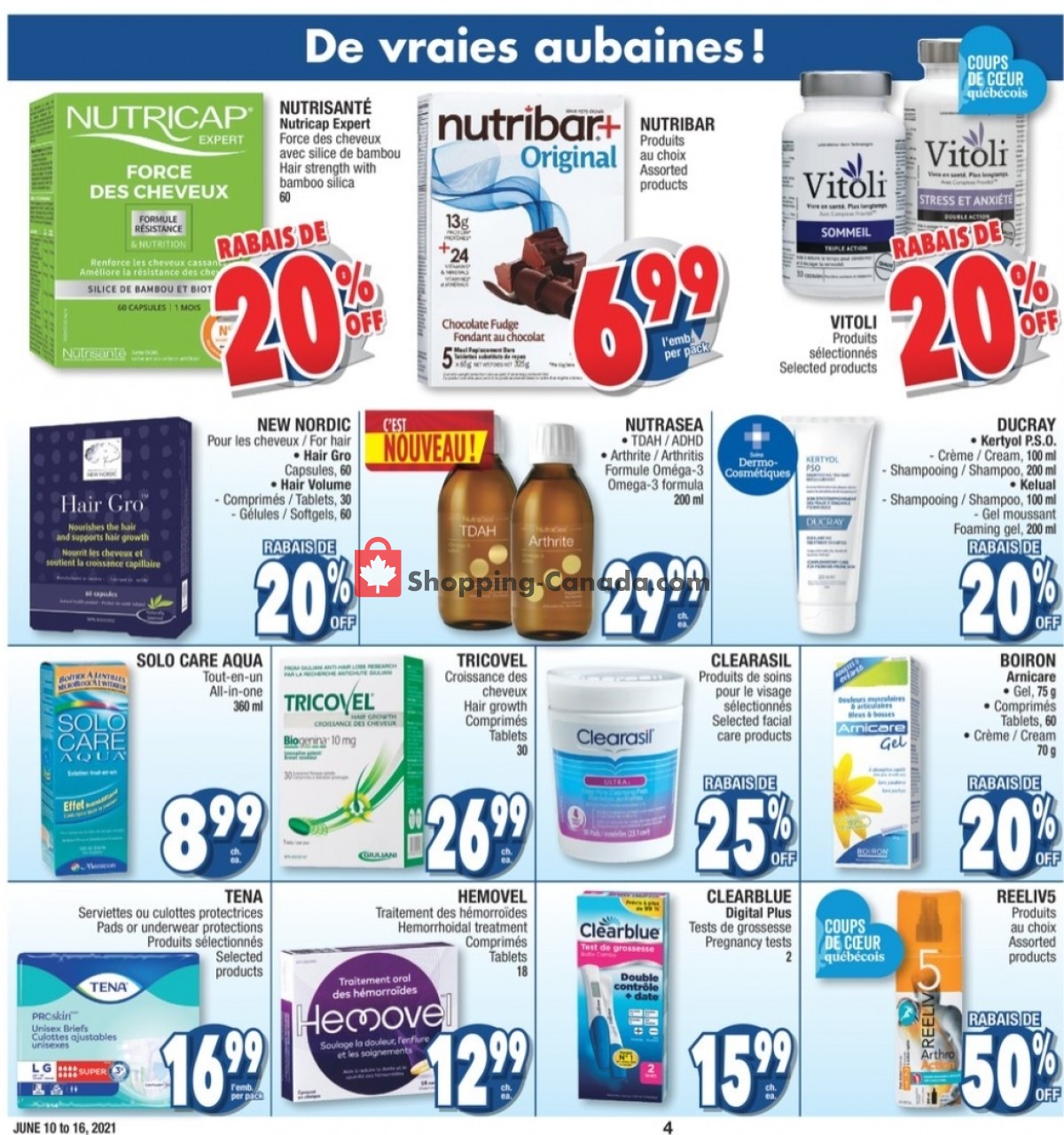 Jean Coutu Pharmacy flyer from Thursday June 10, 2021 to Wednesday June 16, 2021 - page 4