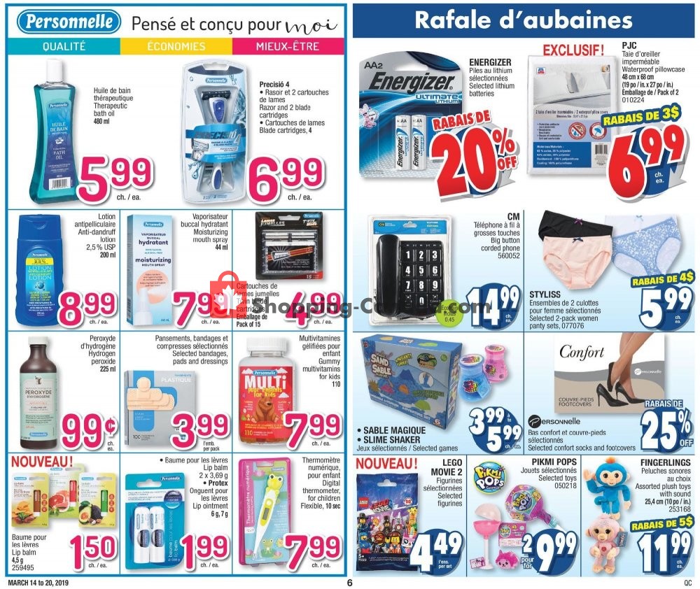Jean Coutu Pharmacy flyer from Thursday March 14, 2019 to Wednesday March 20, 2019 - page 6