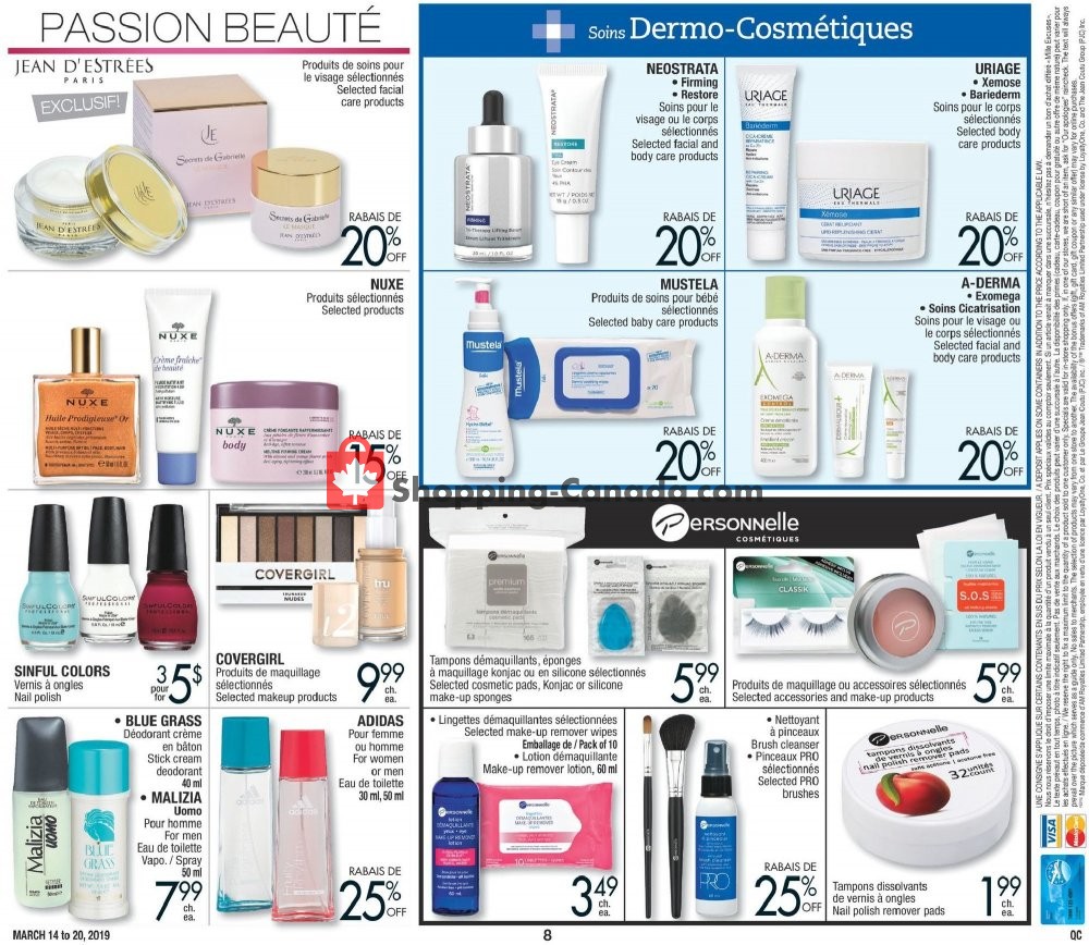 Jean Coutu Pharmacy flyer from Thursday March 14, 2019 to Wednesday March 20, 2019 - page 8