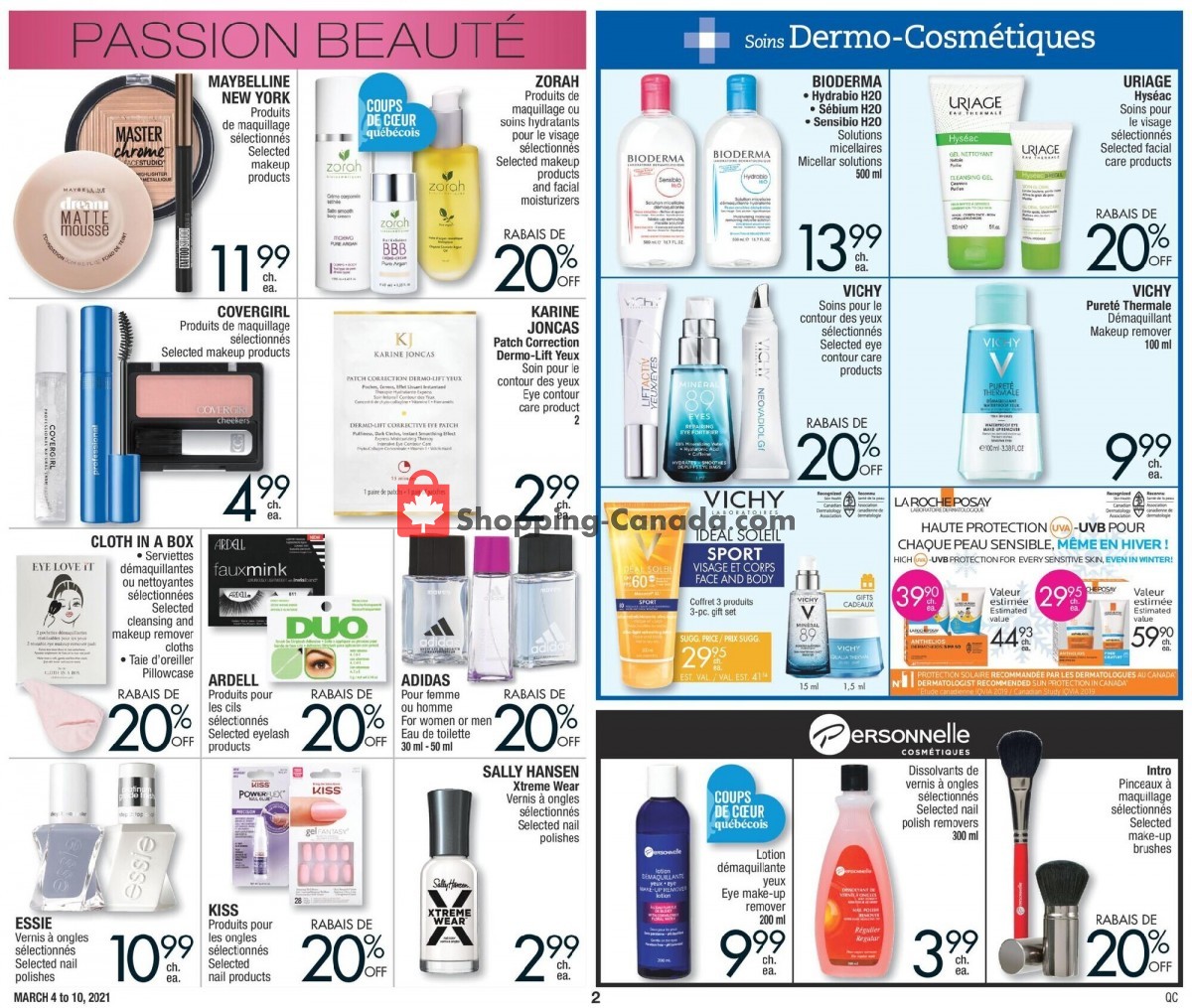 Jean Coutu Pharmacy flyer from Thursday March 4, 2021 to Wednesday March 10, 2021 - page 2