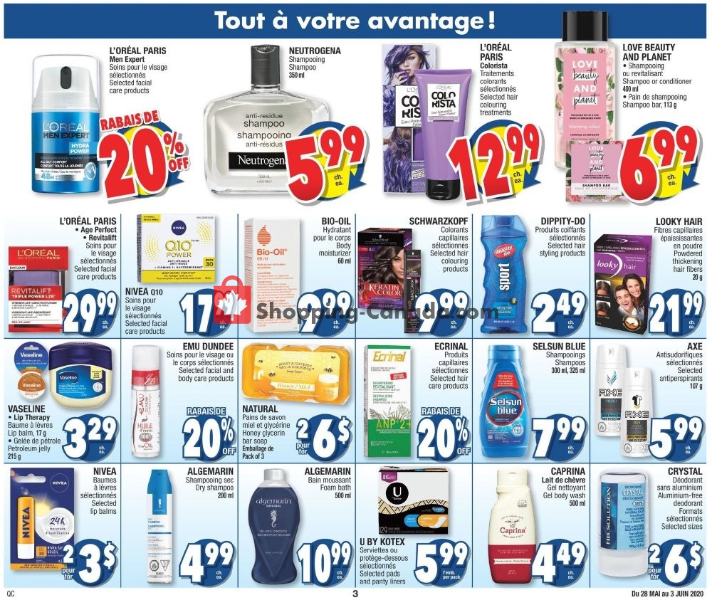 Jean Coutu Pharmacy flyer from Thursday May 28, 2020 to Wednesday June 3, 2020 - page 3