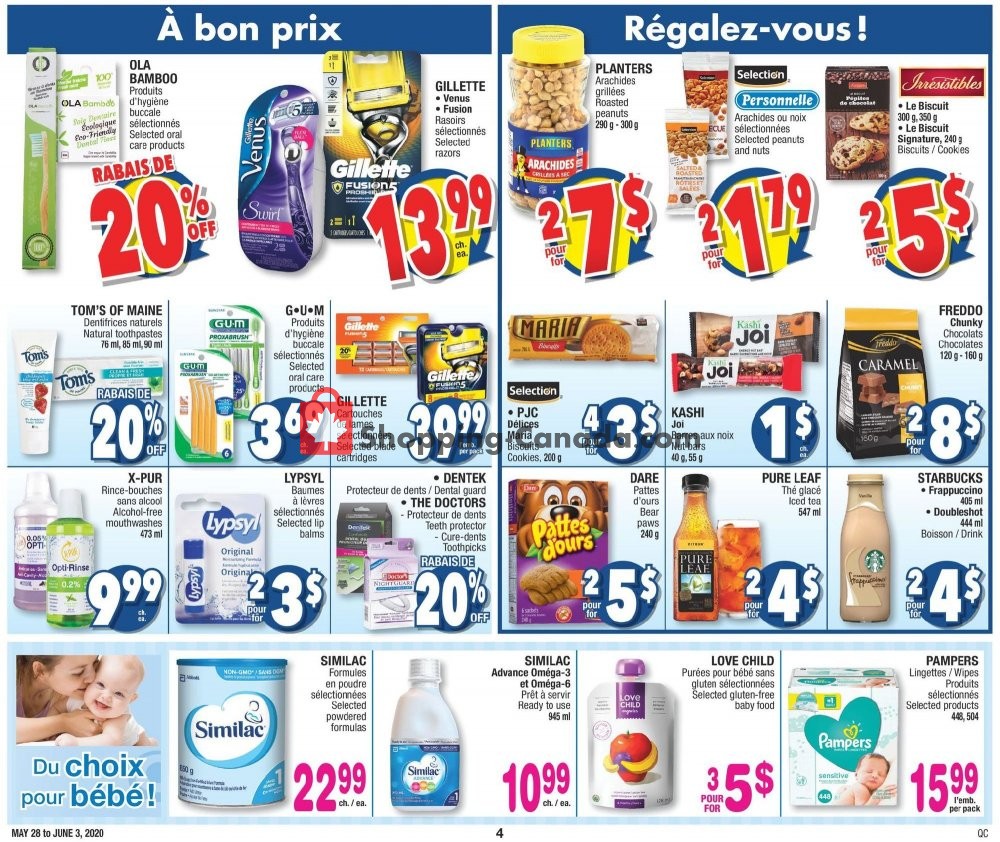 Jean Coutu Pharmacy flyer from Thursday May 28, 2020 to Wednesday June 3, 2020 - page 4