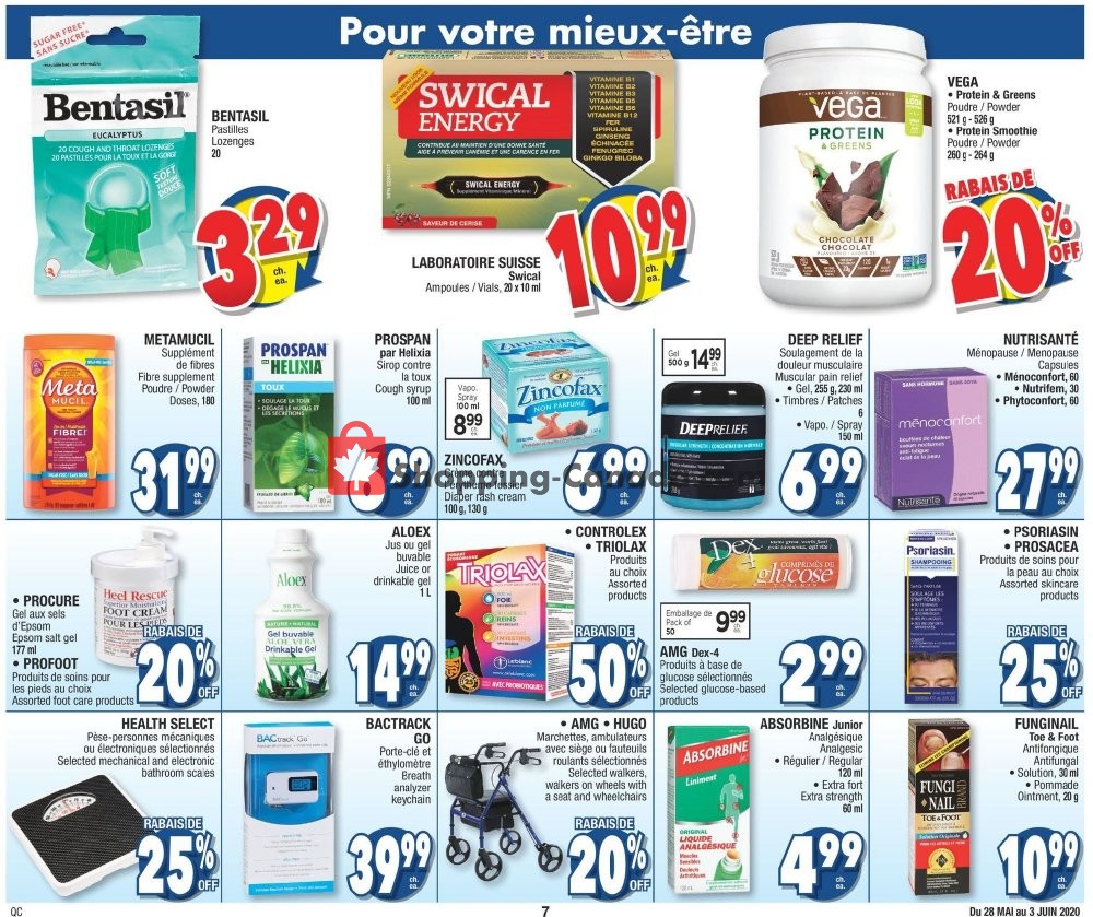 Jean Coutu Pharmacy flyer from Thursday May 28, 2020 to Wednesday June 3, 2020 - page 7