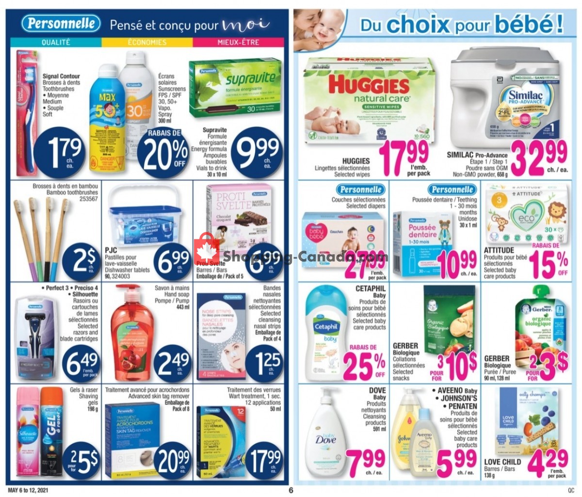 Jean Coutu Pharmacy flyer from Thursday May 6, 2021 to Wednesday May 12, 2021 - page 4