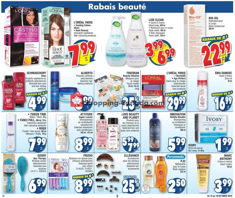 Jean Coutu Pharmacy flyer from Thursday October 10, 2019 to Wednesday October 16, 2019 - page 3