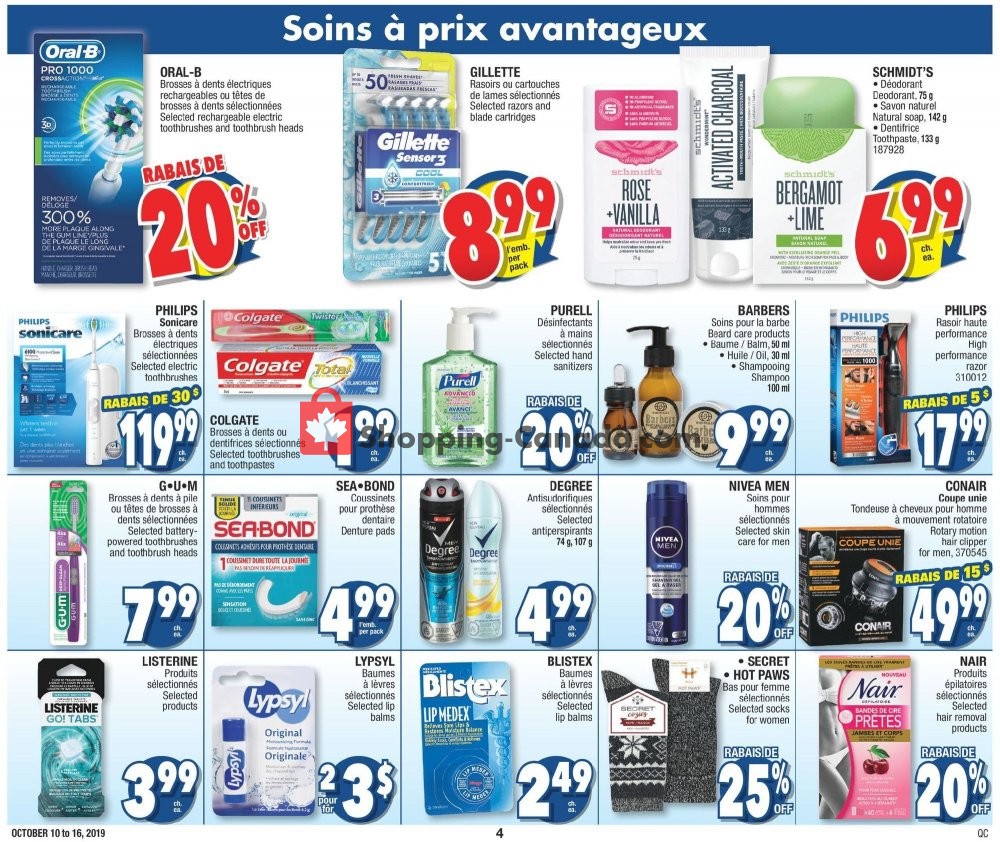 Jean Coutu Pharmacy flyer from Thursday October 10, 2019 to Wednesday October 16, 2019 - page 4