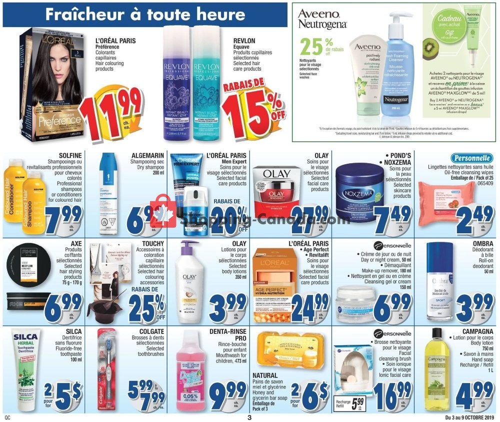 Jean Coutu Pharmacy flyer from Thursday October 3, 2019 to Wednesday October 9, 2019 - page 3