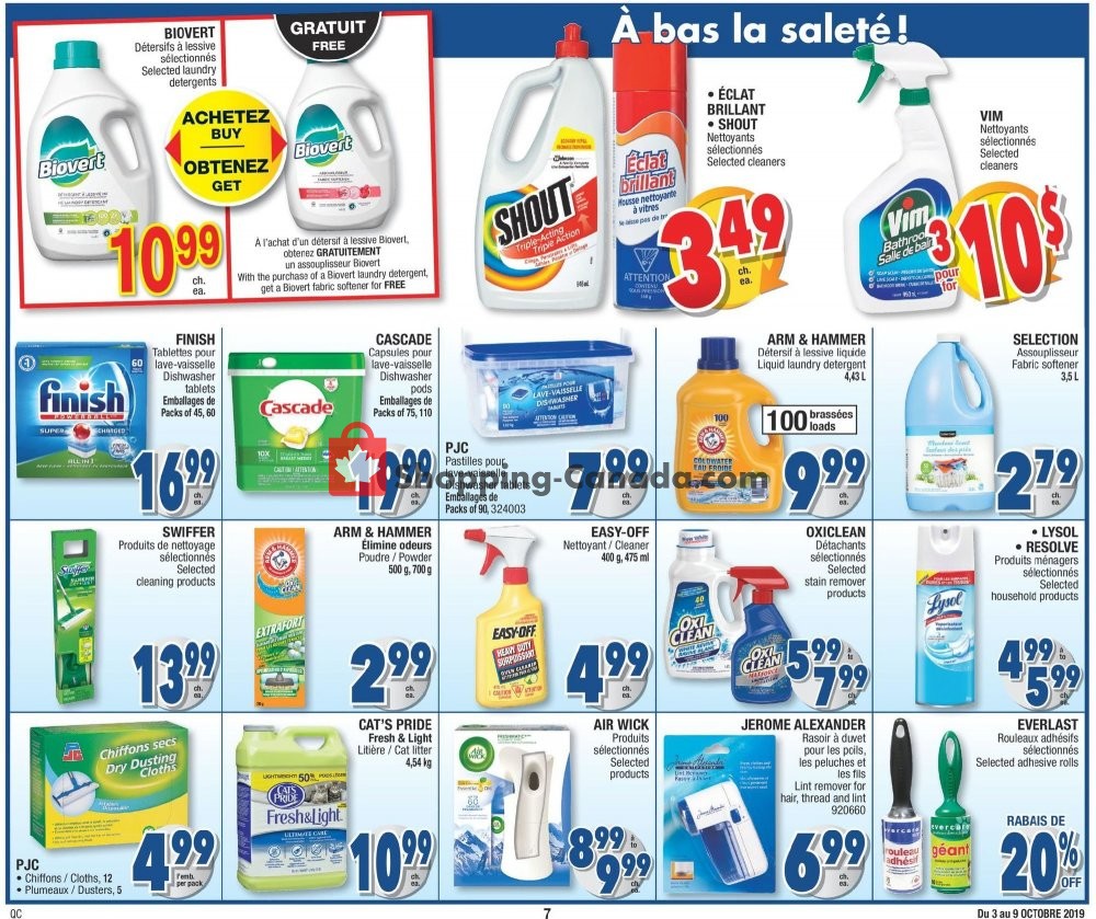 Jean Coutu Pharmacy flyer from Thursday October 3, 2019 to Wednesday October 9, 2019 - page 7
