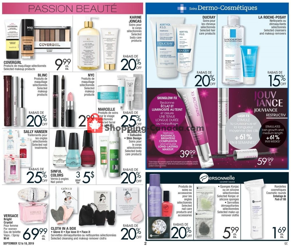 Jean Coutu Pharmacy flyer from Thursday September 12, 2019 to Wednesday September 18, 2019 - page 2