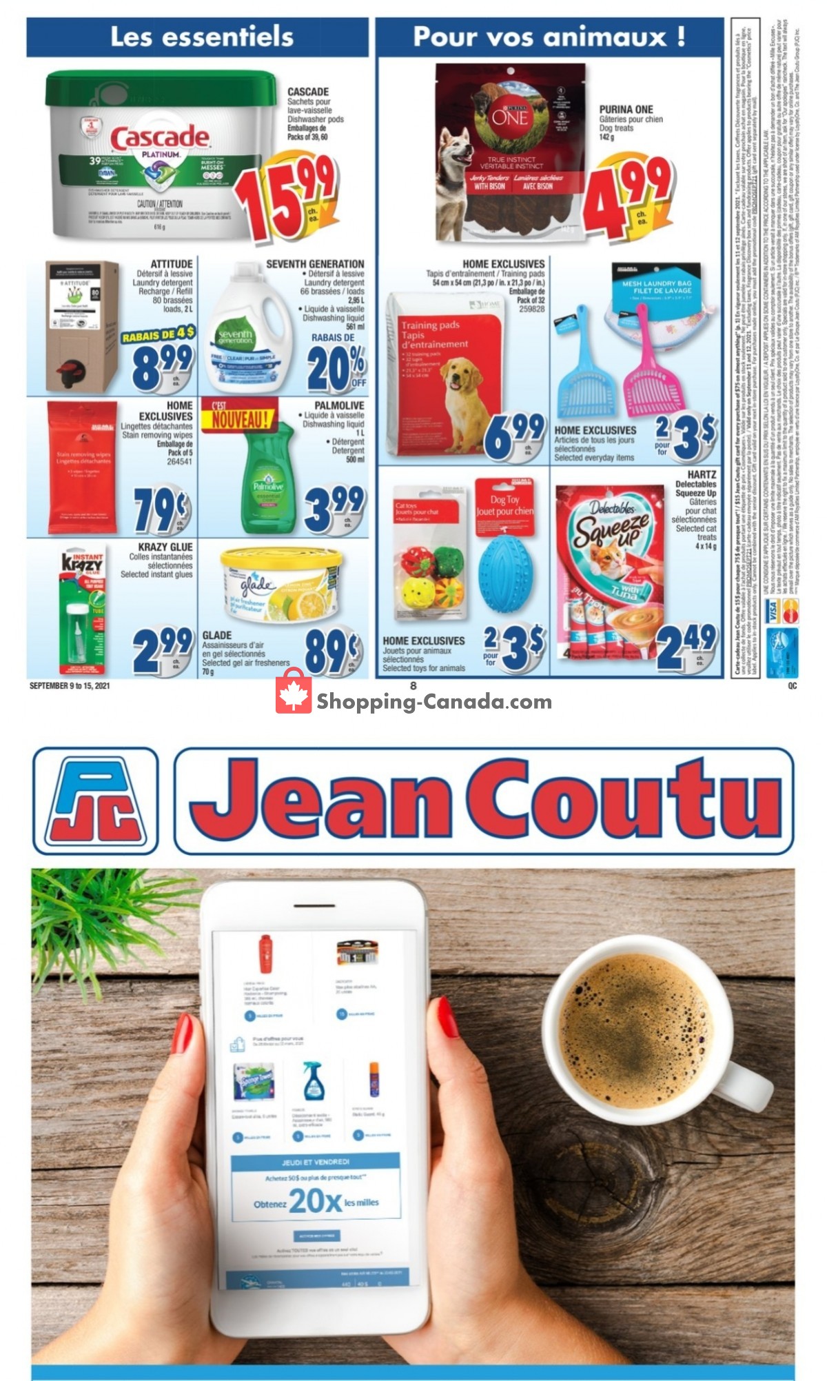 Jean Coutu Pharmacy flyer from Thursday September 9, 2021 to Wednesday September 15, 2021 - page 4