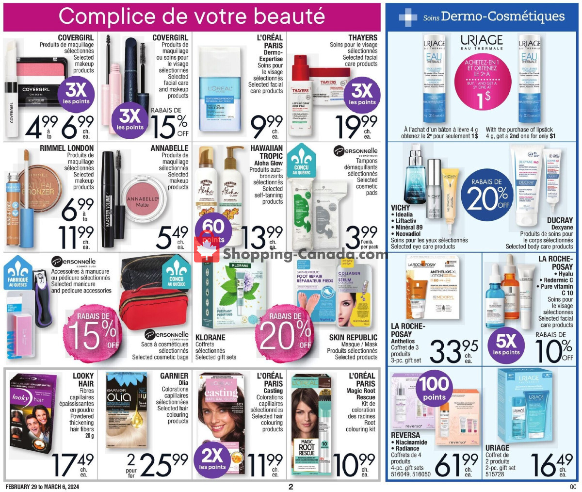 Jean Coutu Pharmacy flyer from Thursday February 29, 2024 to Wednesday March 6, 2024 - page 2