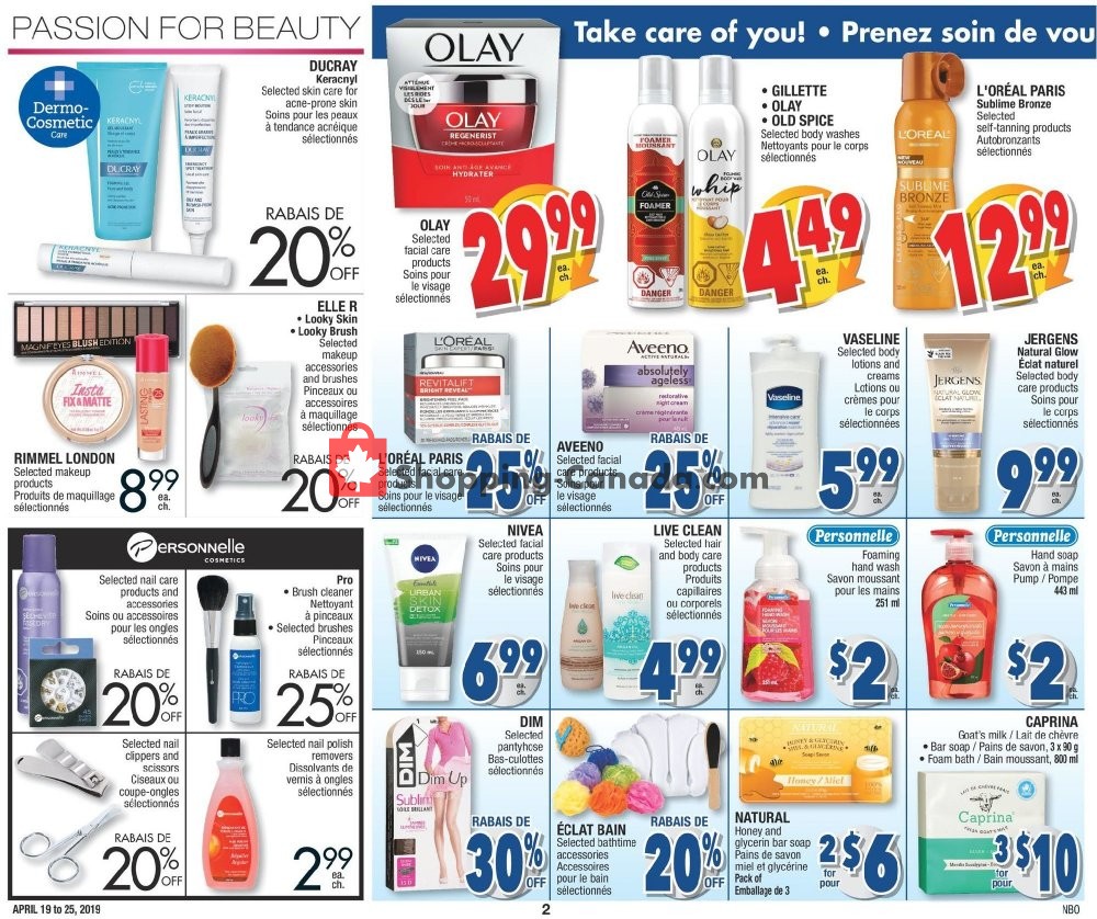 Jean Coutu Pharmacy flyer from Friday April 19, 2019 to Thursday April 25, 2019 - page 2